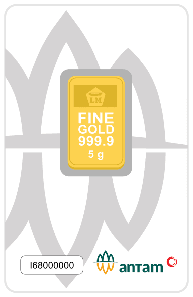 Emas batangan Antam 5 gram